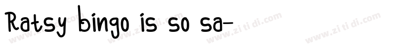 Ratsy bingo is so sa字体转换